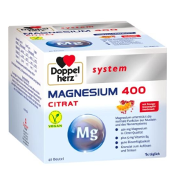 DOPPELHERZ Magnesium 400 鎂 400 檸檬酸系統顆粒 20 St 顆粒